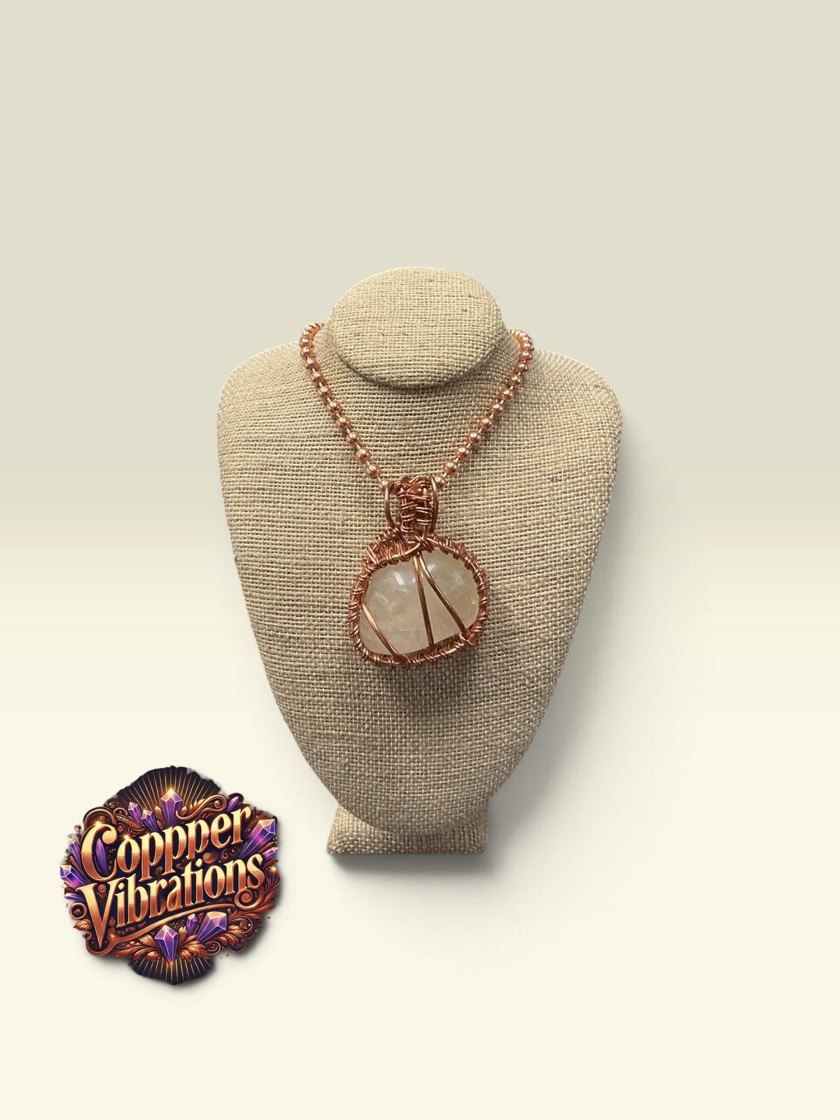 Sulphur Quartz Copper 24” Necklace