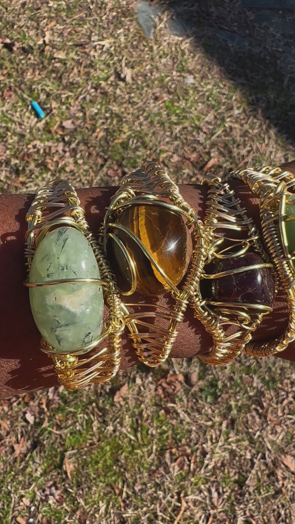 Brass Gemstone Bracelets
