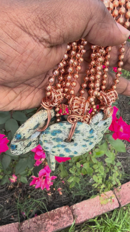 K2 Jasper Donut Necklace