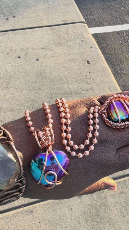 Rainbow Hematite 2pc Set